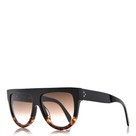 celine shadow 41026 s black tortoise fu55i 58mm|Celine Women's41026/s Fu55i Black/havana Sunglasses 58mm.